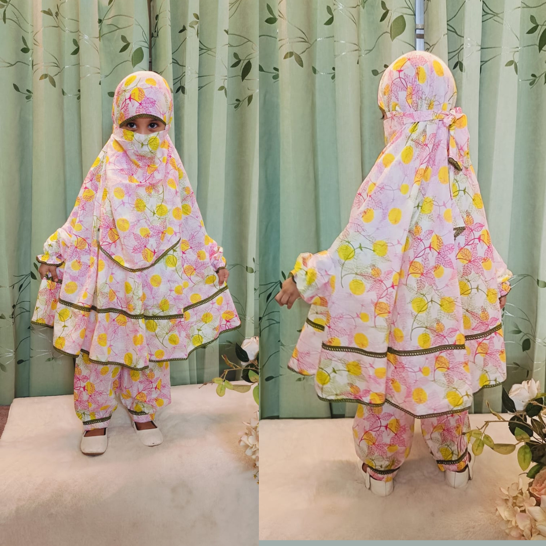 Kids Cotton Khimar Set KCK115